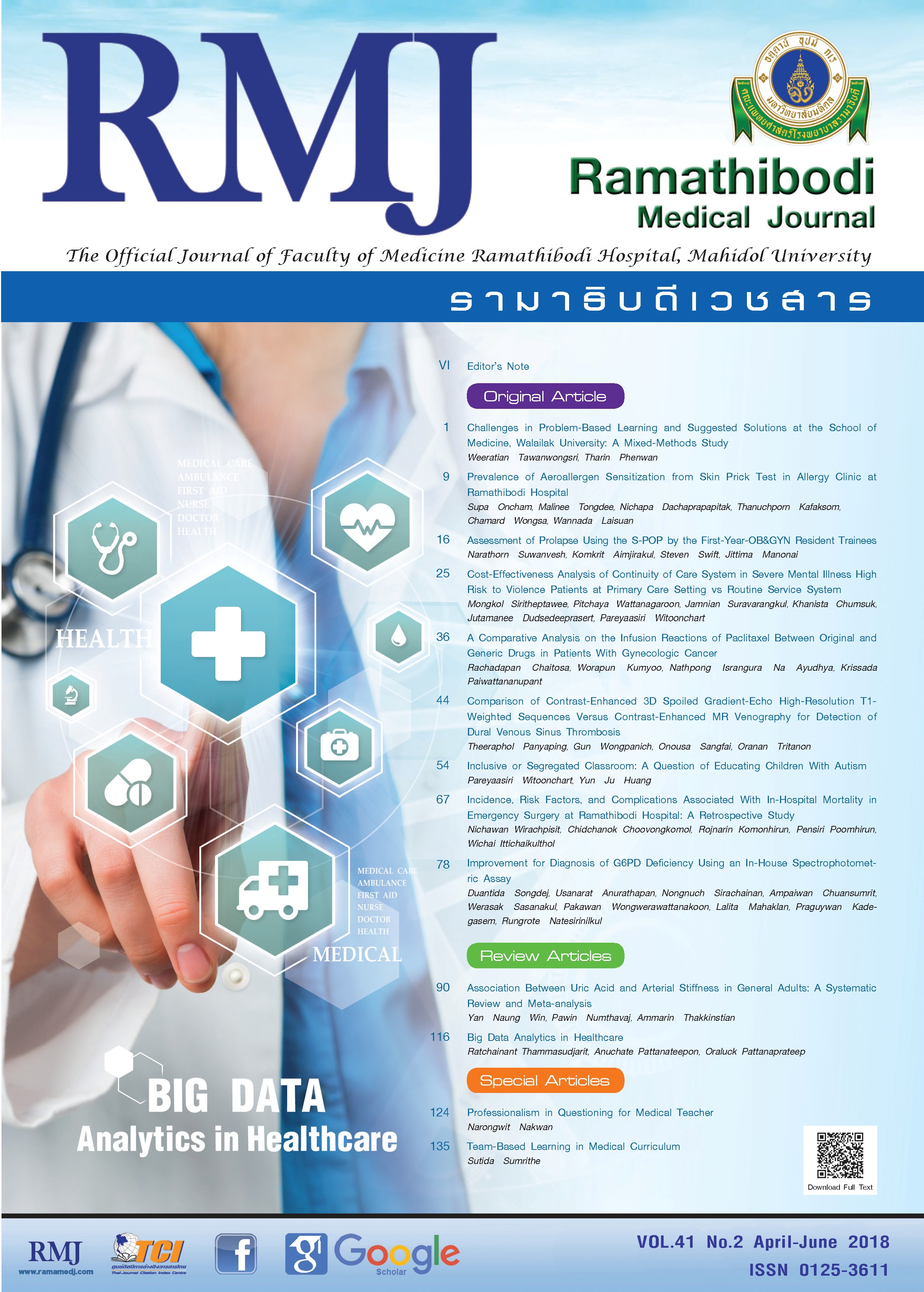 Big Data Analytics in Healthcare | Ramathibodi Medical Journal